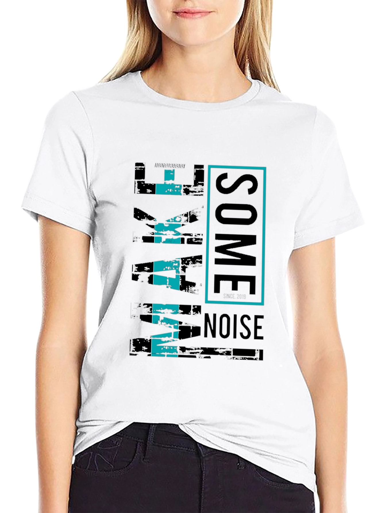 Wake Some Noise Black Graphic Tee