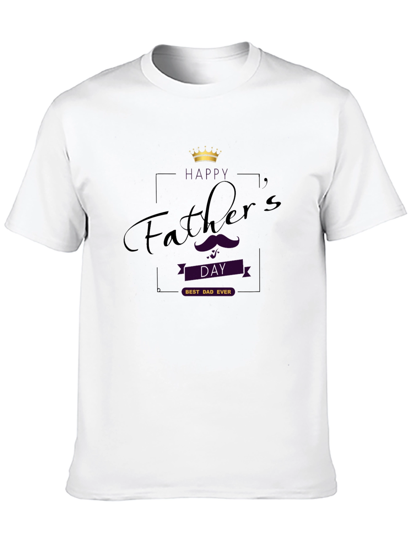 Fathers Day Best Dad Ever Black T-Shirt