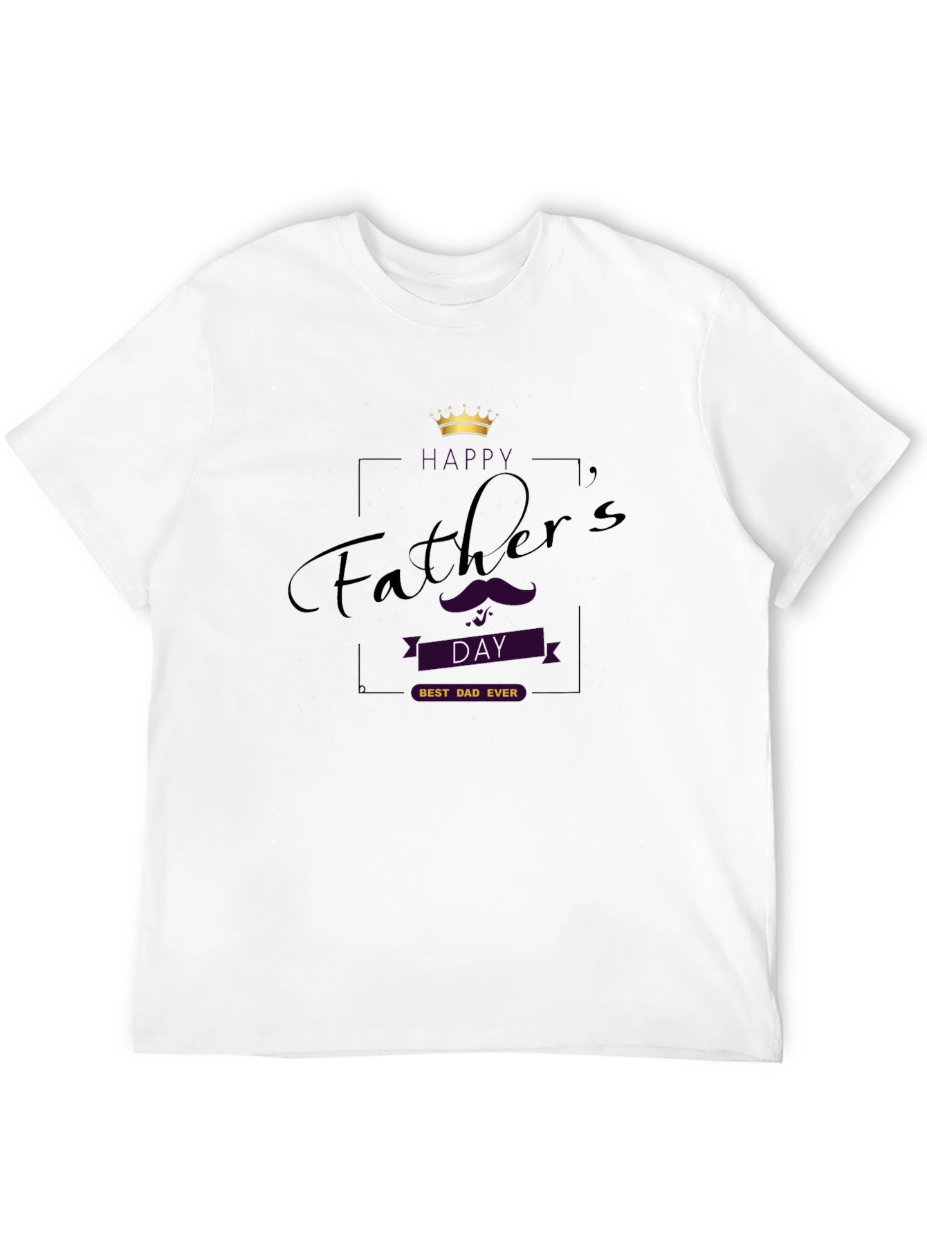 Fathers Day Best Dad Ever Black T-Shirt