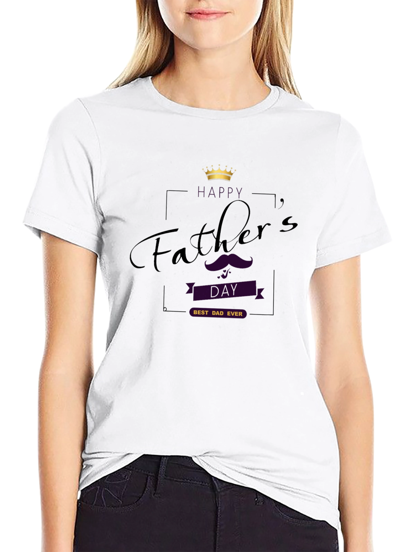 Fathers Day Best Dad Ever Black T-Shirt