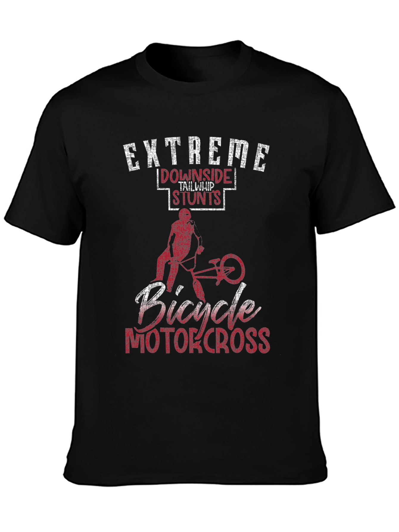Extreme Downside Tailwhip Stunts Bicycle Motocross T-Shirt