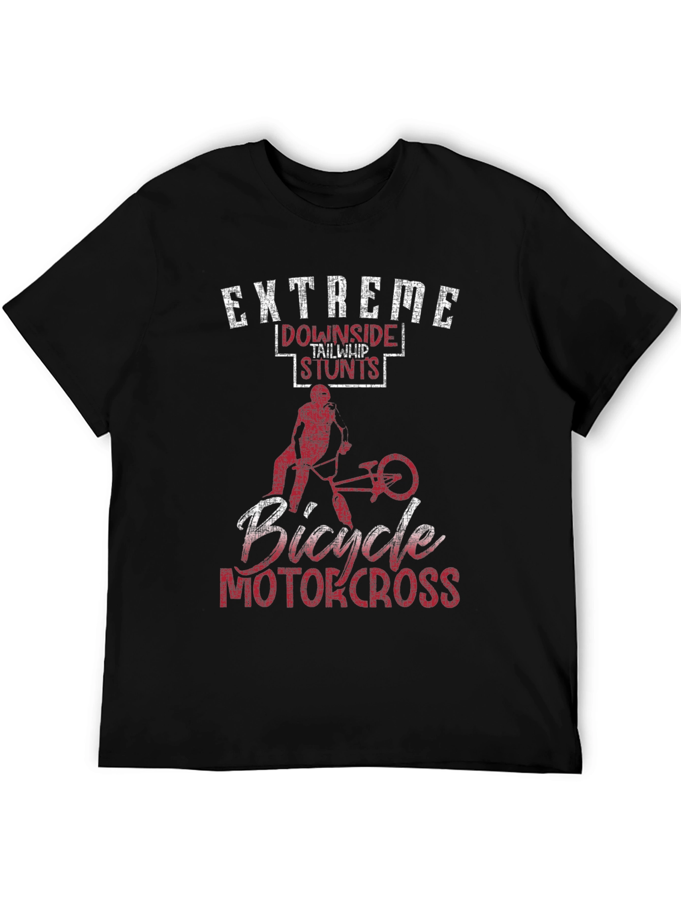 Extreme Downside Tailwhip Stunts Bicycle Motocross T-Shirt