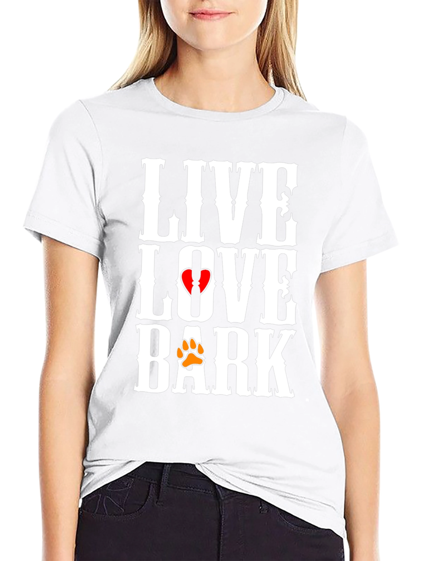 Live Love Bark T-Shirt | Dog Lover Tee