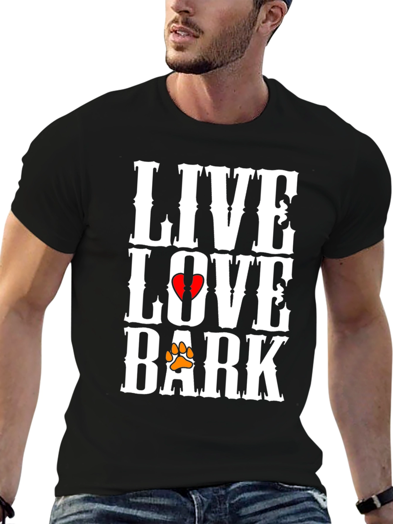 Live Love Bark T-Shirt | Dog Lover Tee