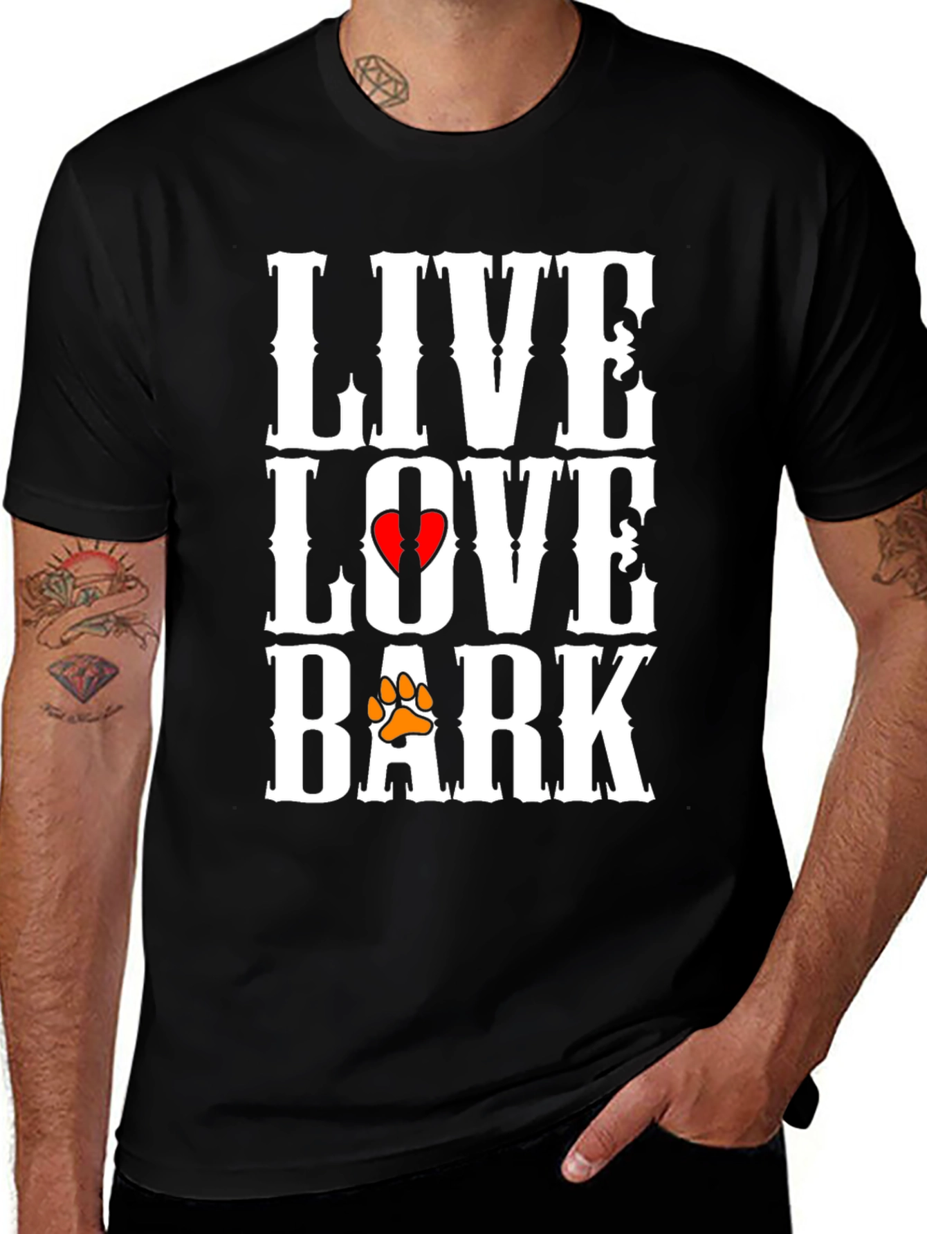 Live Love Bark T-Shirt | Dog Lover Tee