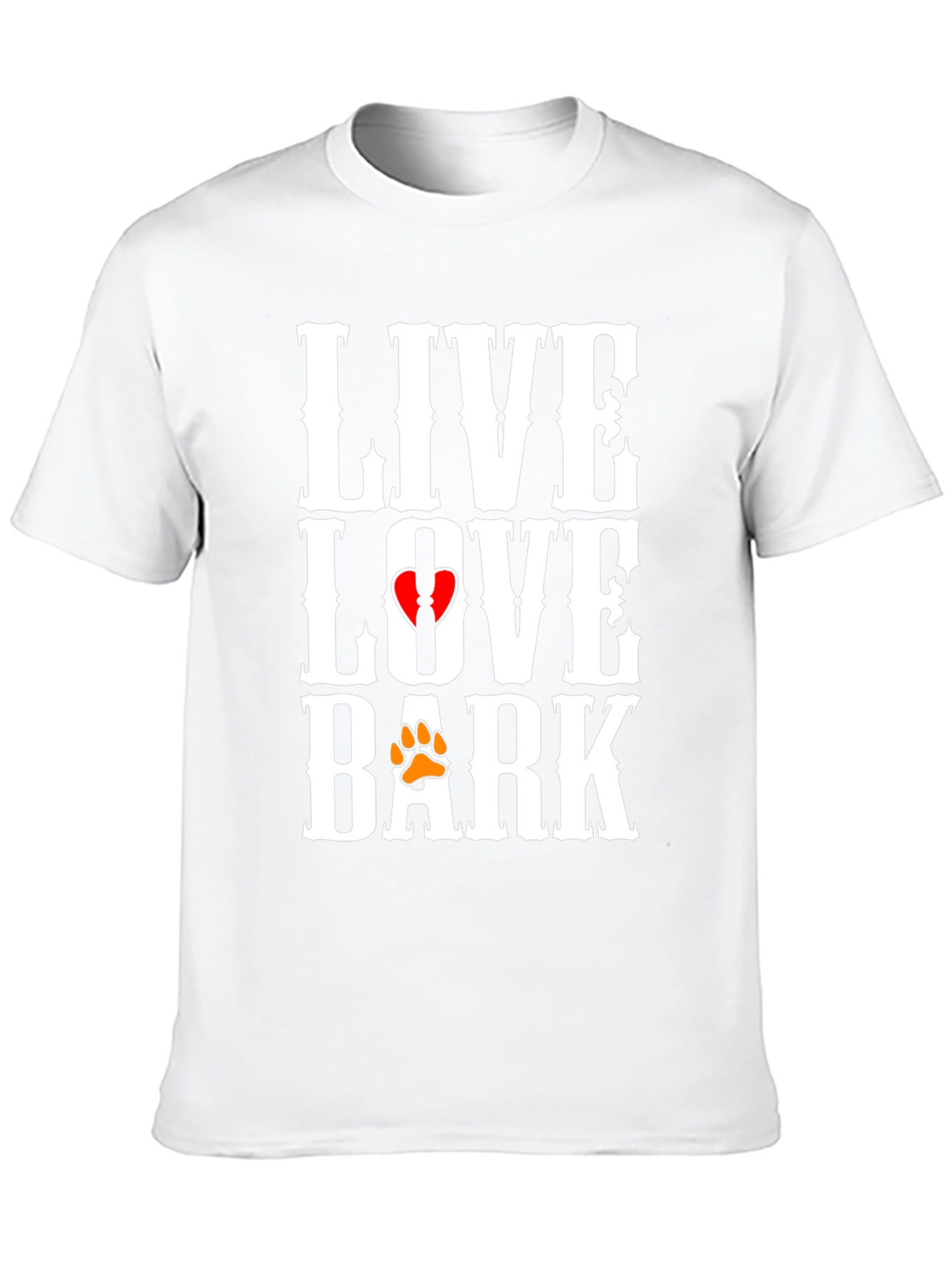 Live Love Bark T-Shirt | Dog Lover Tee