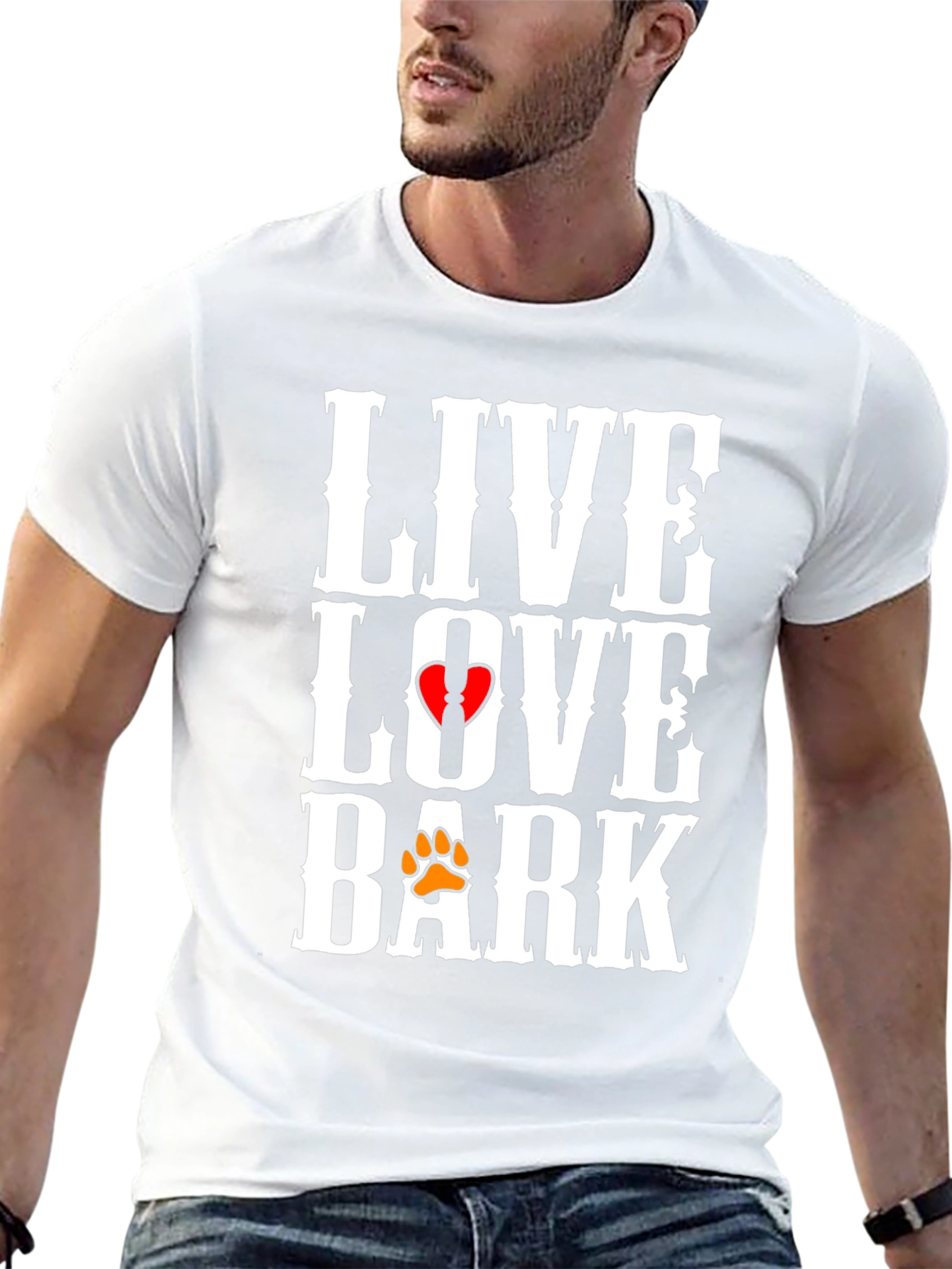 Live Love Bark T-Shirt | Dog Lover Tee