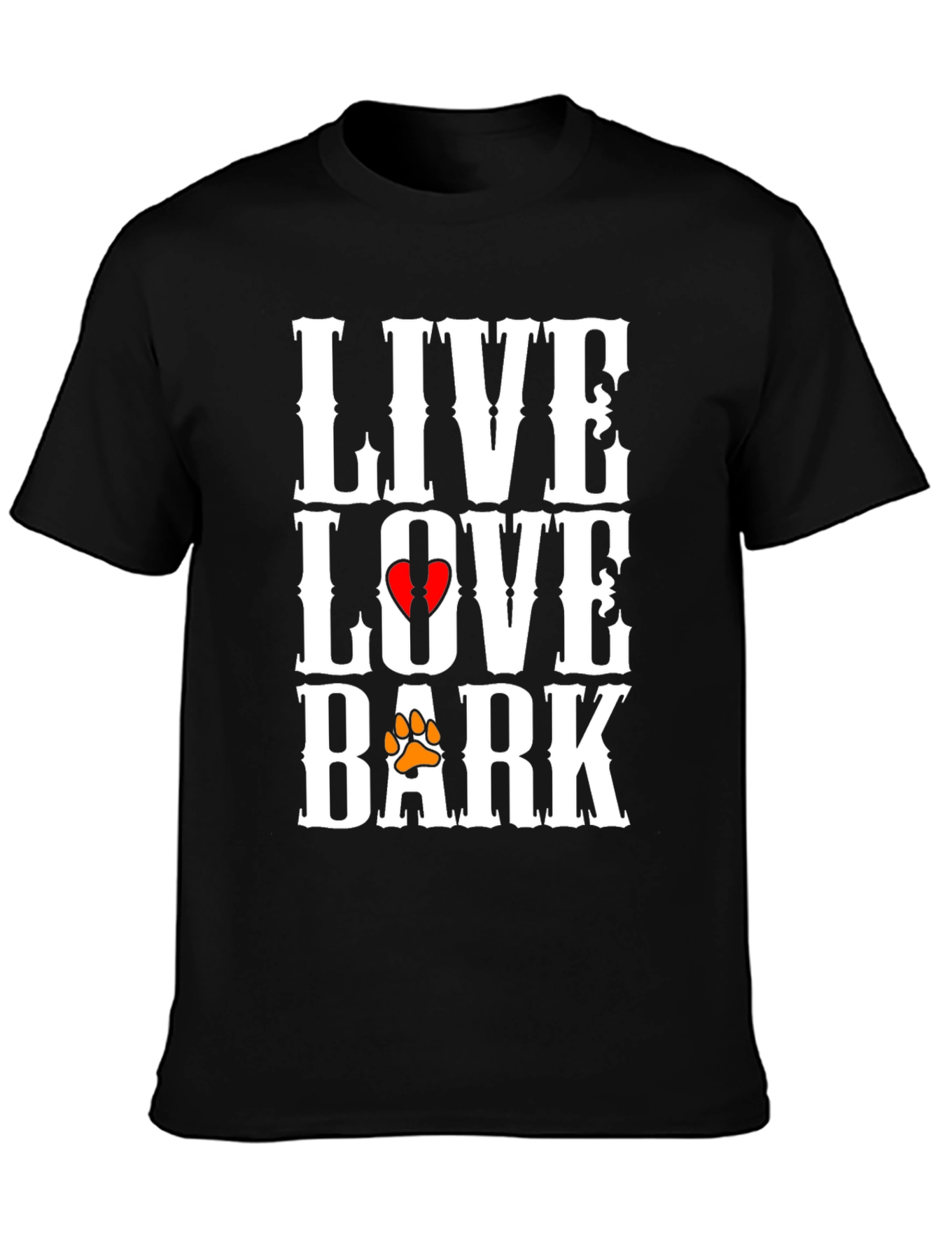 Live Love Bark T-Shirt | Dog Lover Tee