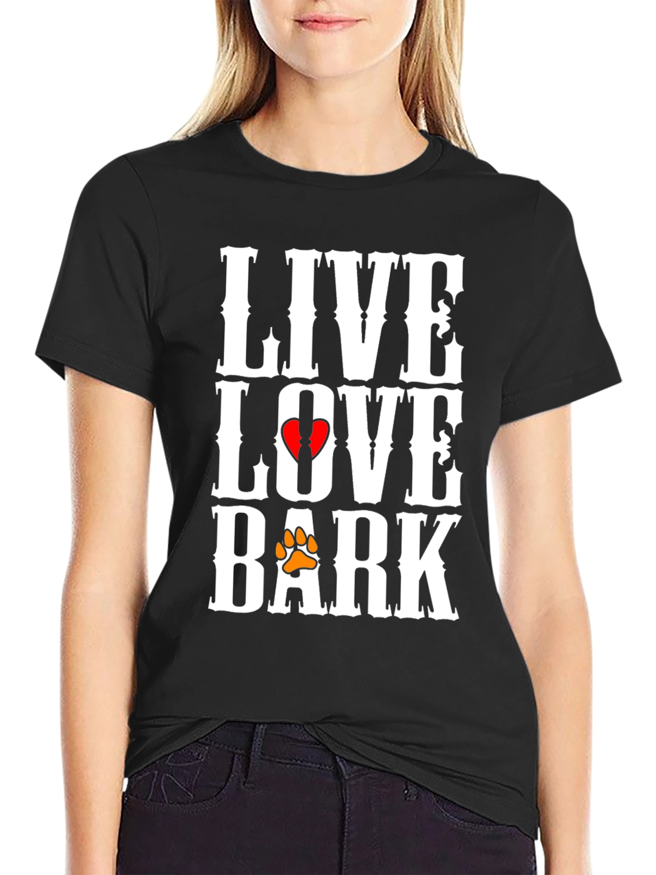 Live Love Bark T-Shirt | Dog Lover Tee