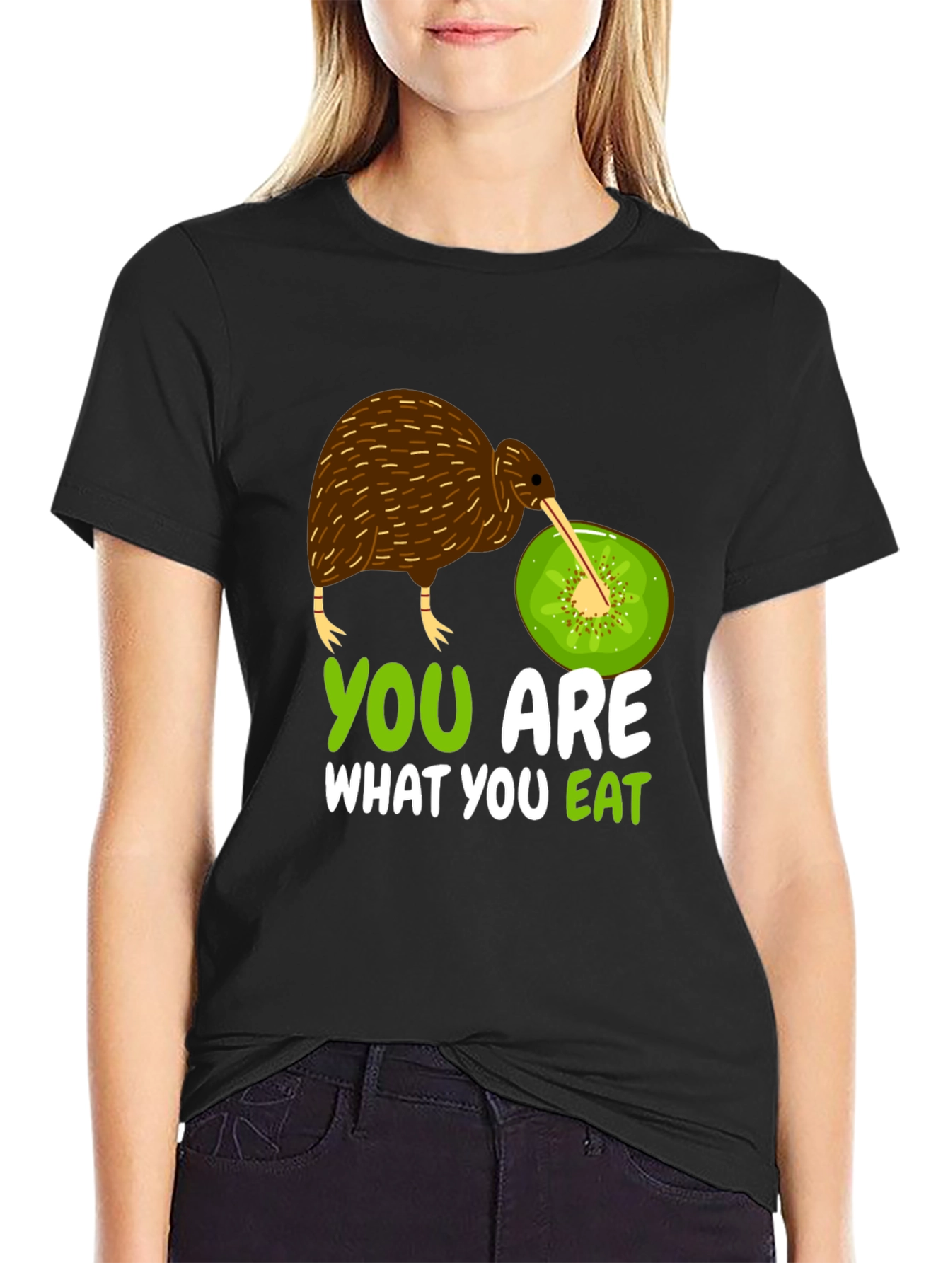 Funny Kiwi Bird and Fruit T-Shirt
