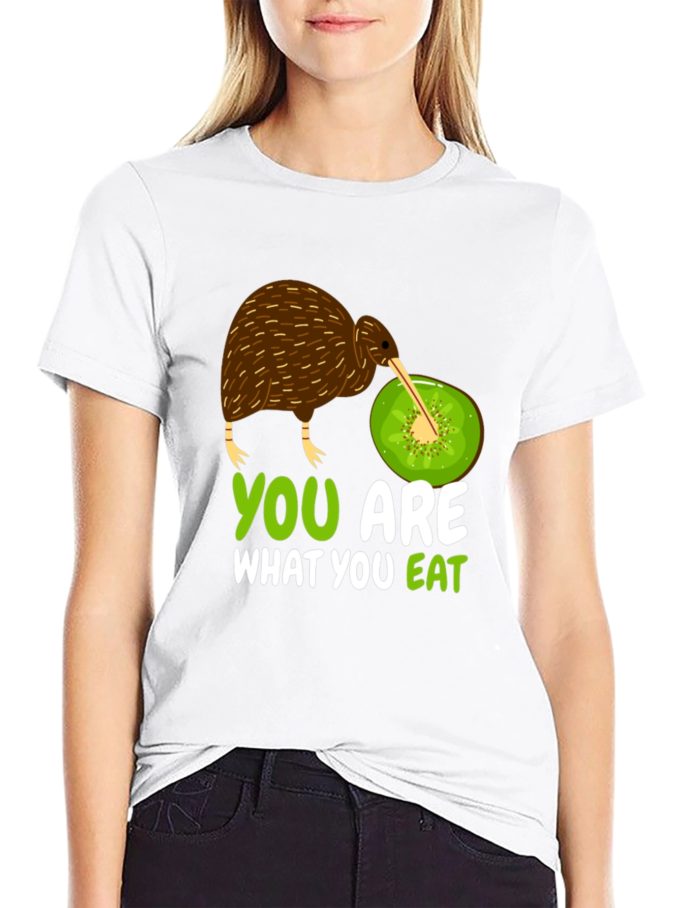 Funny Kiwi Bird and Fruit T-Shirt