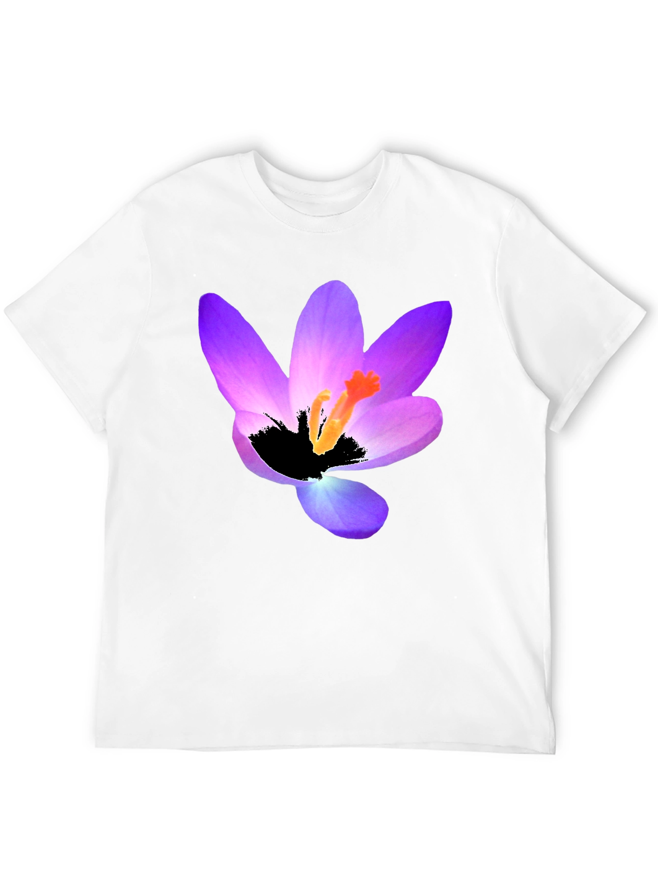 Floral Print Black T-Shirt - Stylish Mens Tee