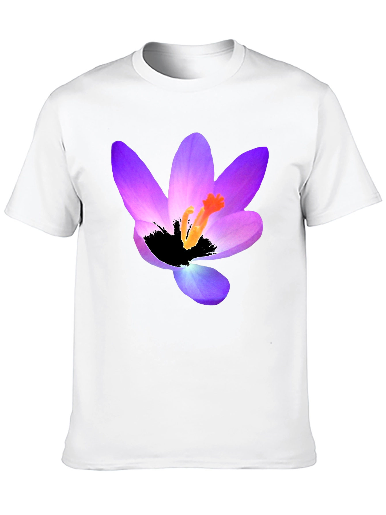 Floral Print Black T-Shirt - Stylish Mens Tee