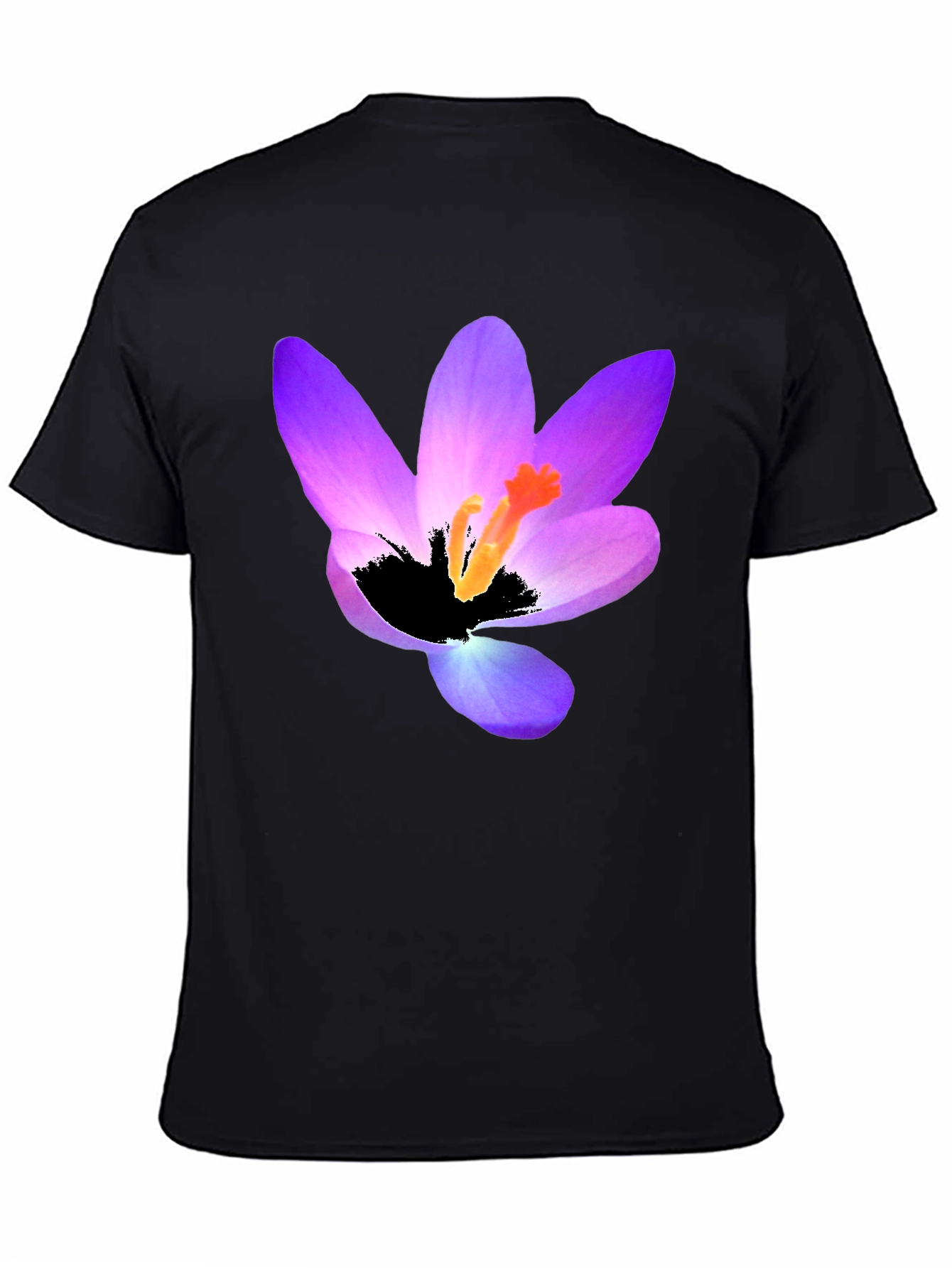 Floral Print Black T-Shirt - Stylish Mens Tee