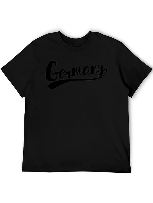 Germany Script Tee - Mens Black Graphic T-Shirt