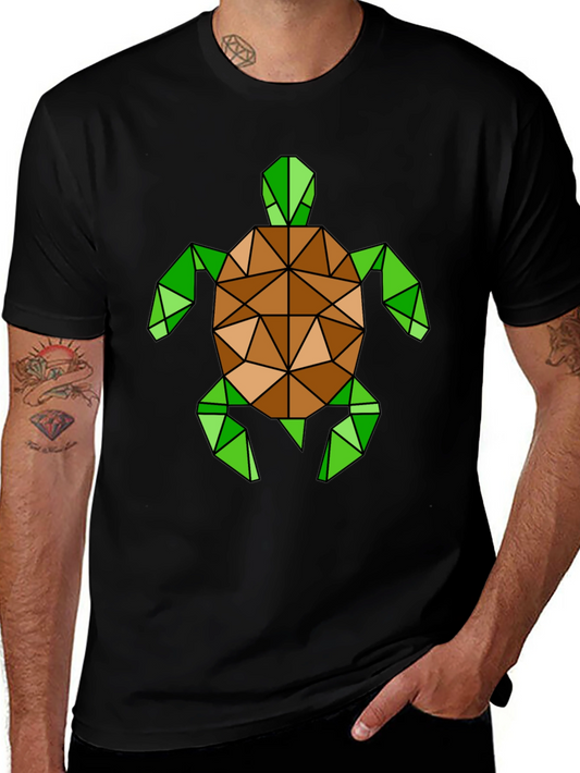Geometric Turtle Graphic T-Shirt