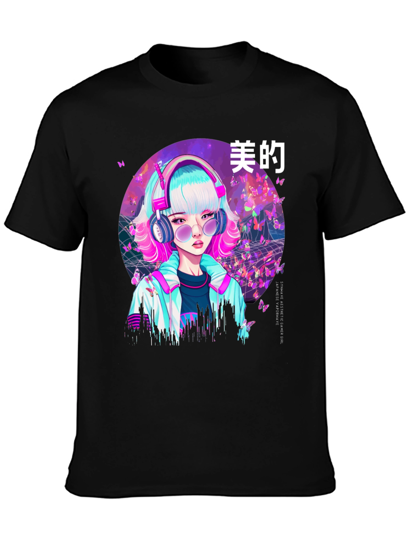Vaporwave Aesthetic Anime Girl T-Shirt
