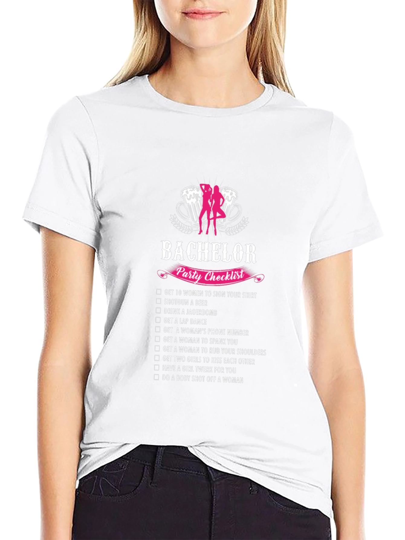 Bachelor Party Checklist Graphic Tee