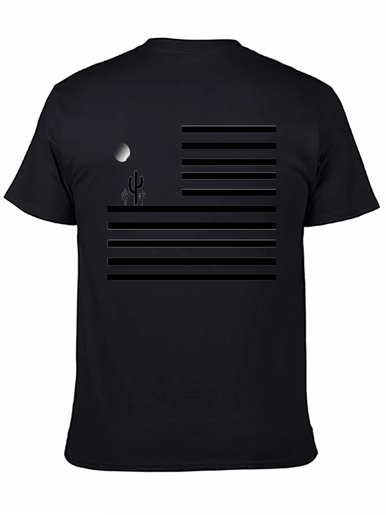 Desert Moon Graphic Tee - Mens Black T-Shirt
