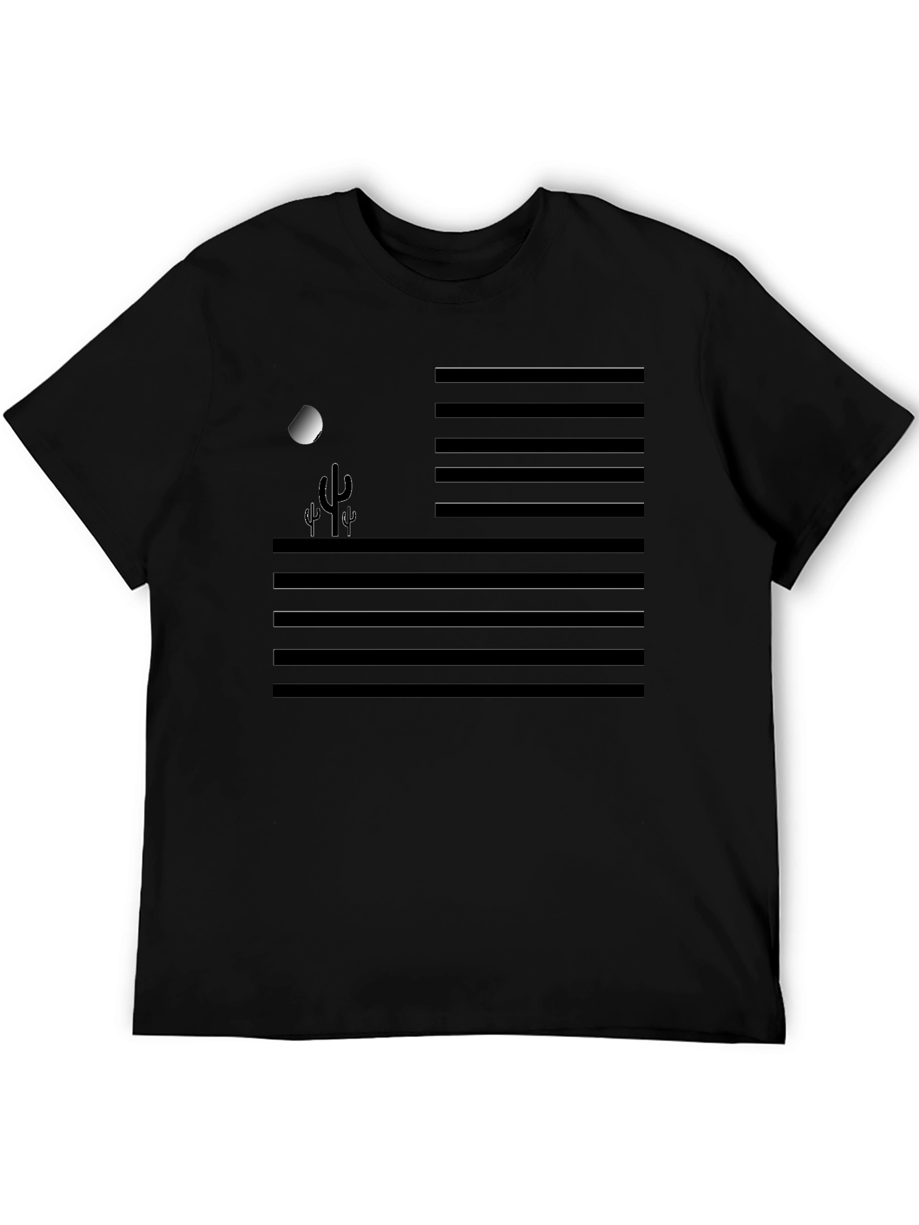 Desert Moon Graphic Tee - Mens Black T-Shirt