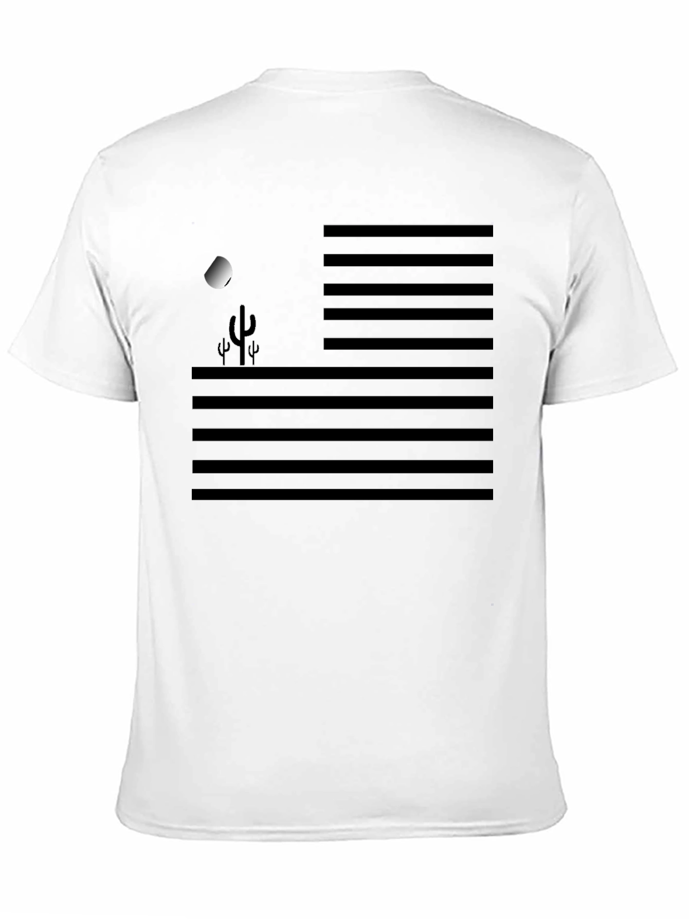 Desert Moon Graphic Tee - Mens Black T-Shirt