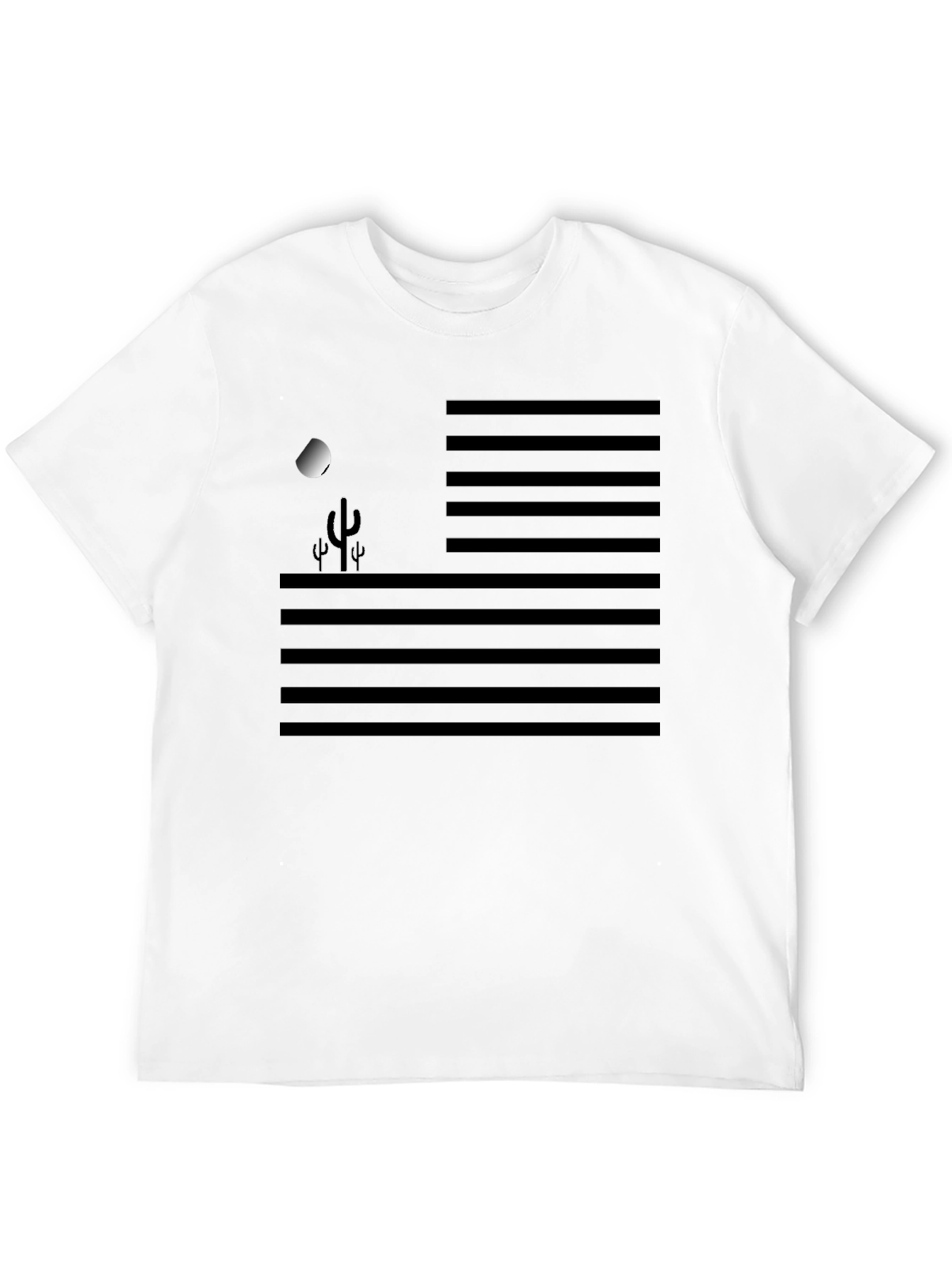 Desert Moon Graphic Tee - Mens Black T-Shirt