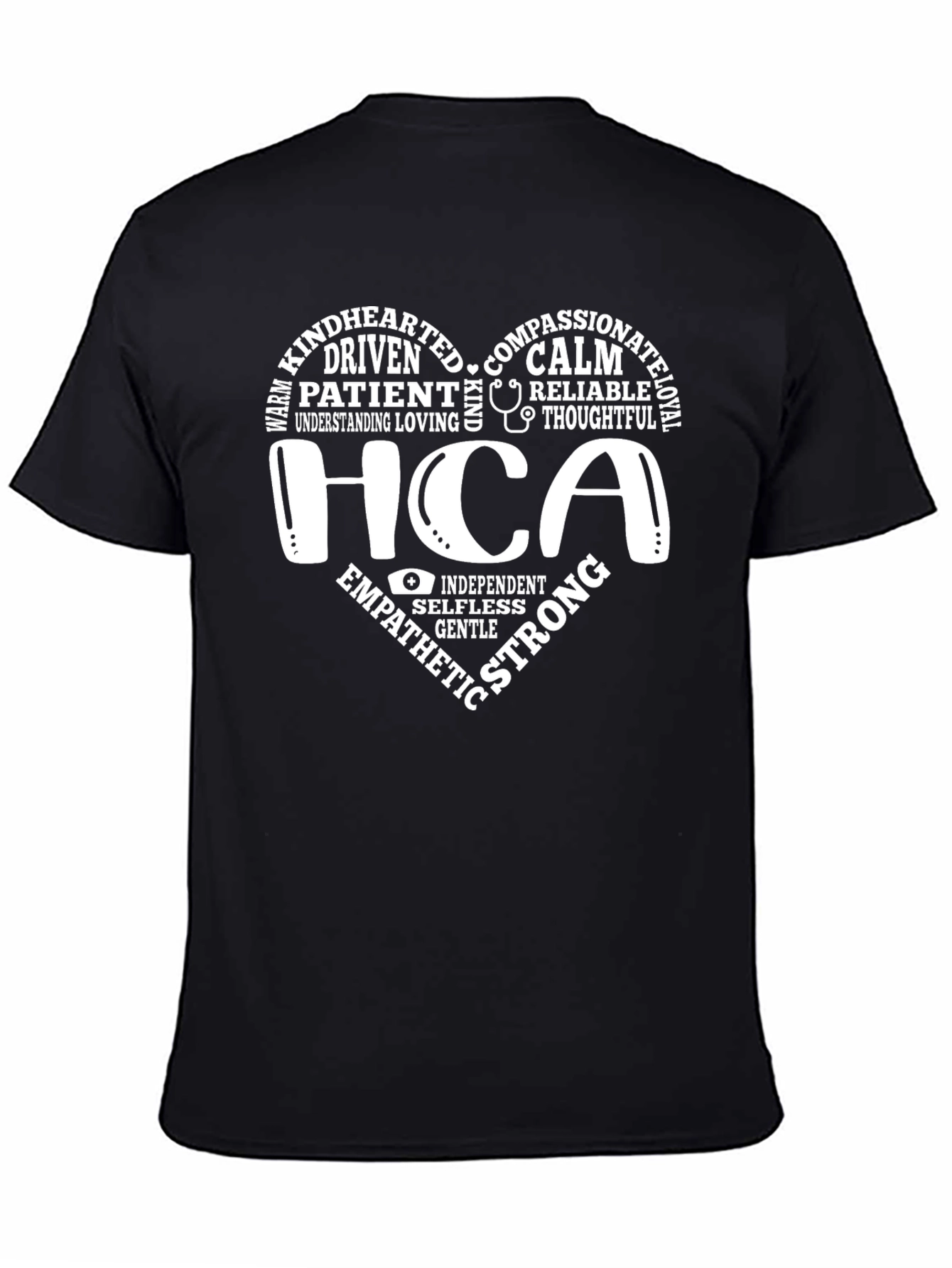 HCA Heart Graphic T-Shirt - Home Care Assistant Appreciation