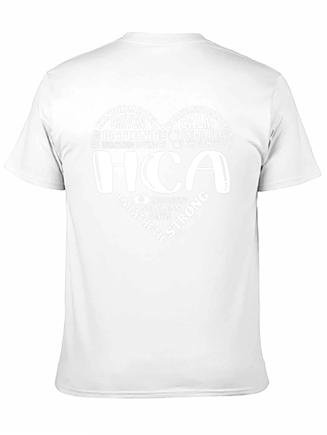 HCA Heart Graphic T-Shirt - Home Care Assistant Appreciation
