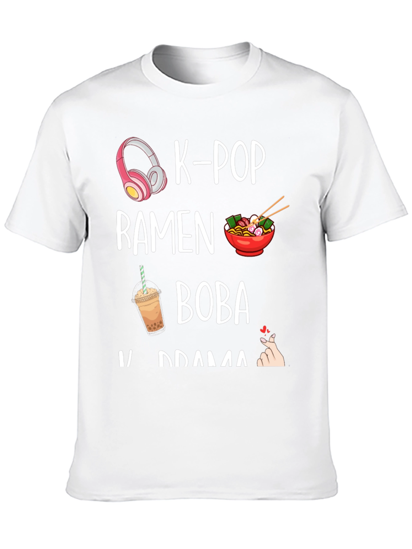 K-Pop Ramen Boba K-Drama T-Shirt