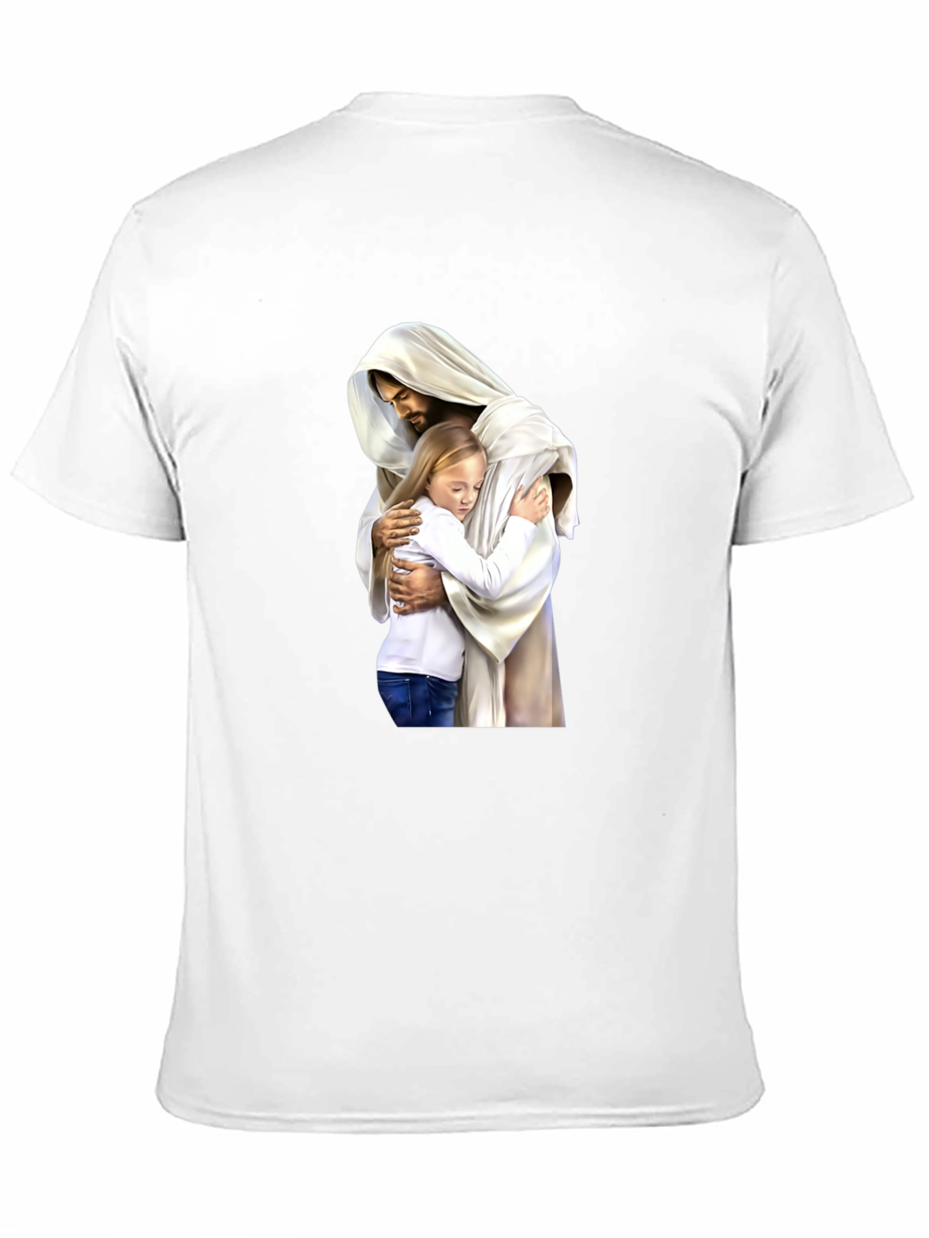 Jesus Hugging Child Graphic T-Shirt