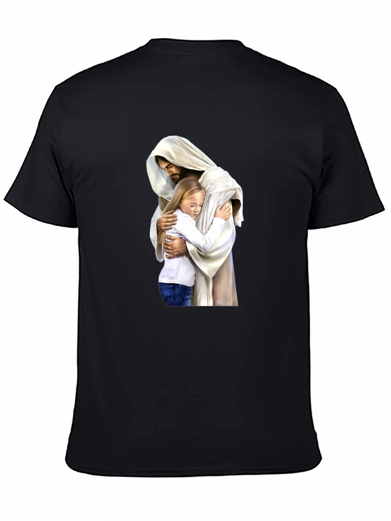 Jesus Hugging Child Graphic T-Shirt