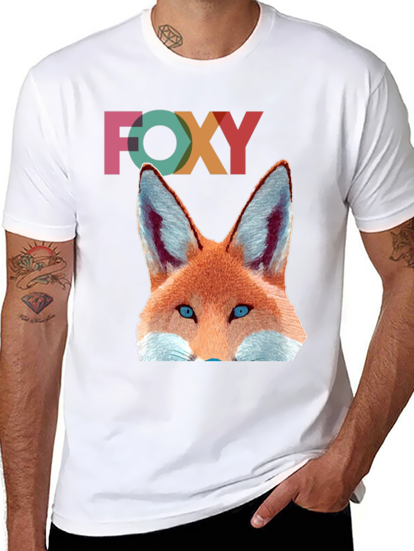 Foxy T-Shirt - Mens Black Graphic Tee