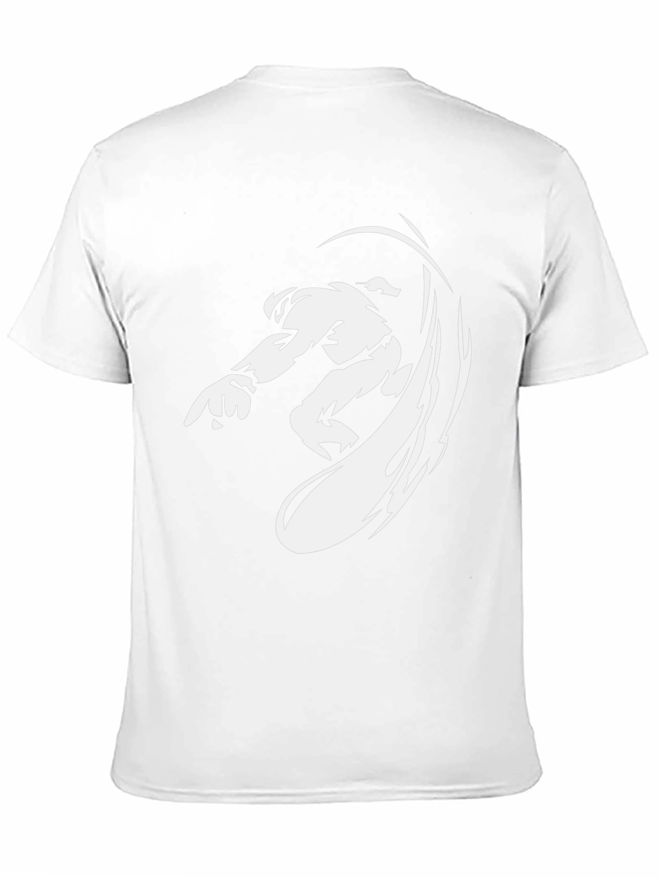 Black Graphic Tee - Anime Fighter Design