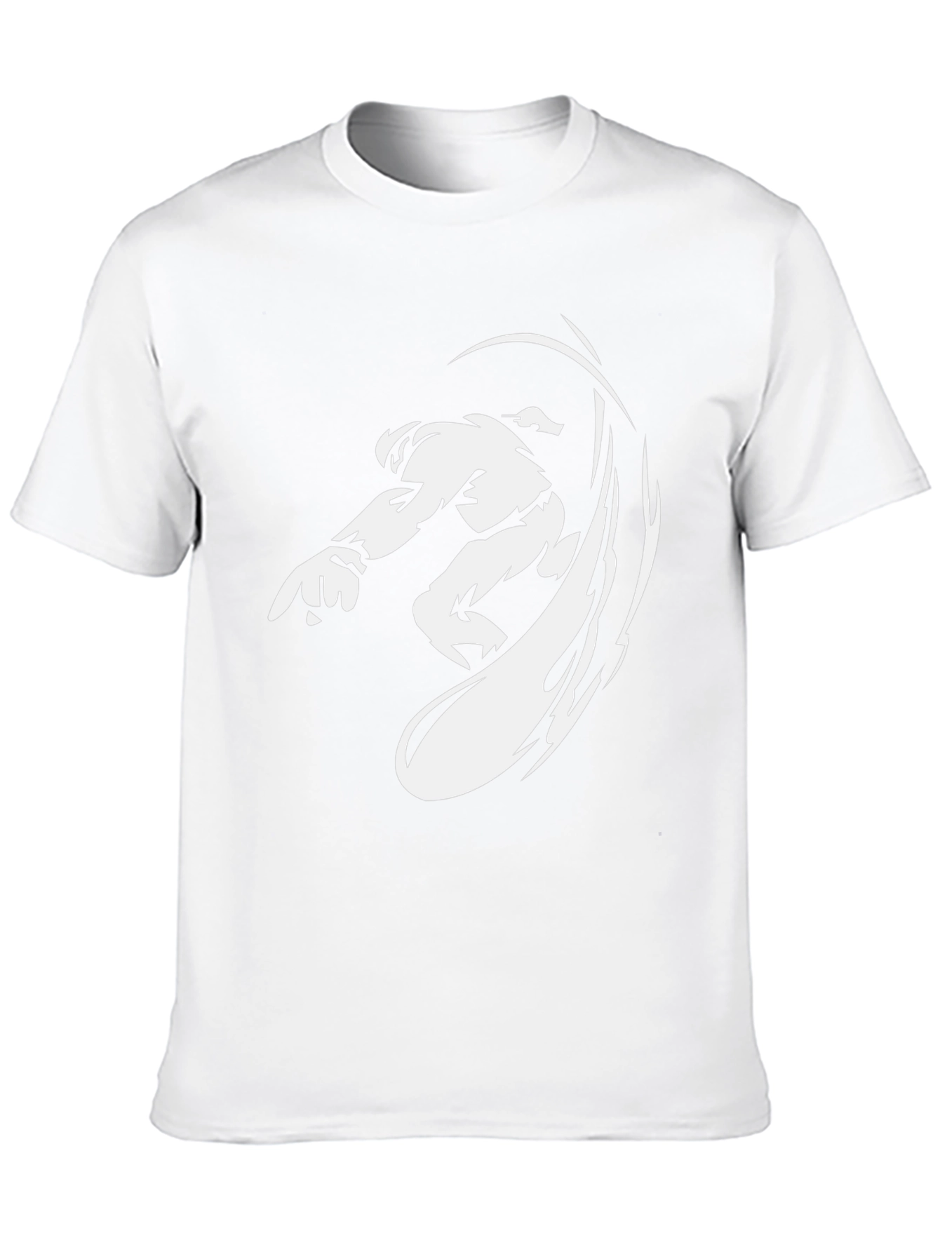 Black Graphic Tee - Anime Fighter Design