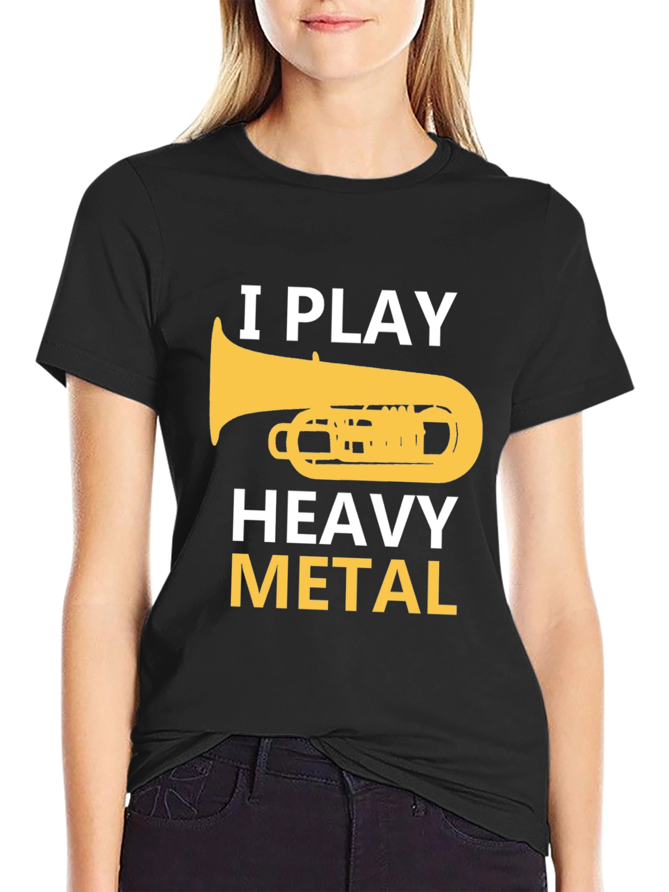 I Play Heavy Metal Tuba Musician Graphic Tee