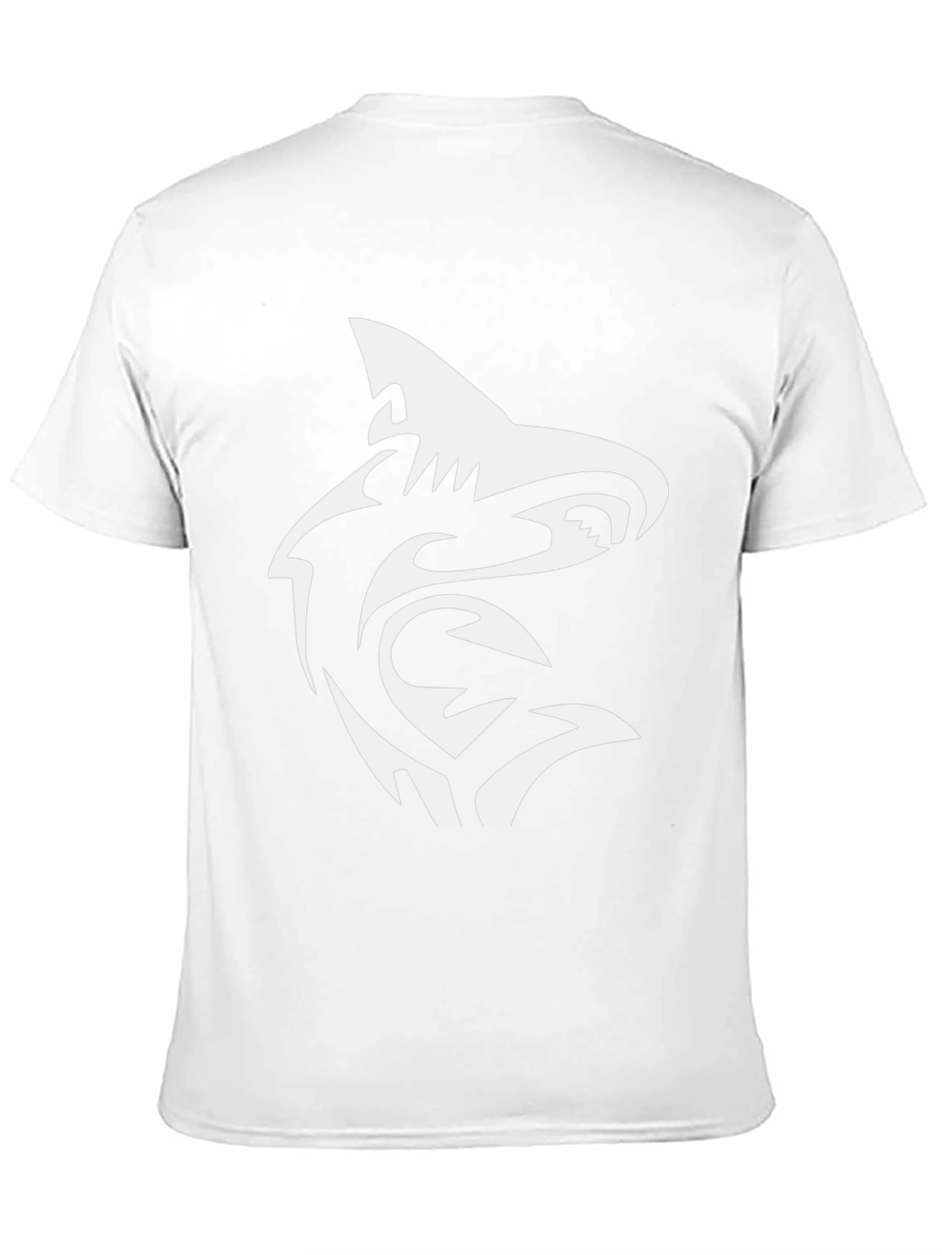 Black T-Shirt with Shark Graphic