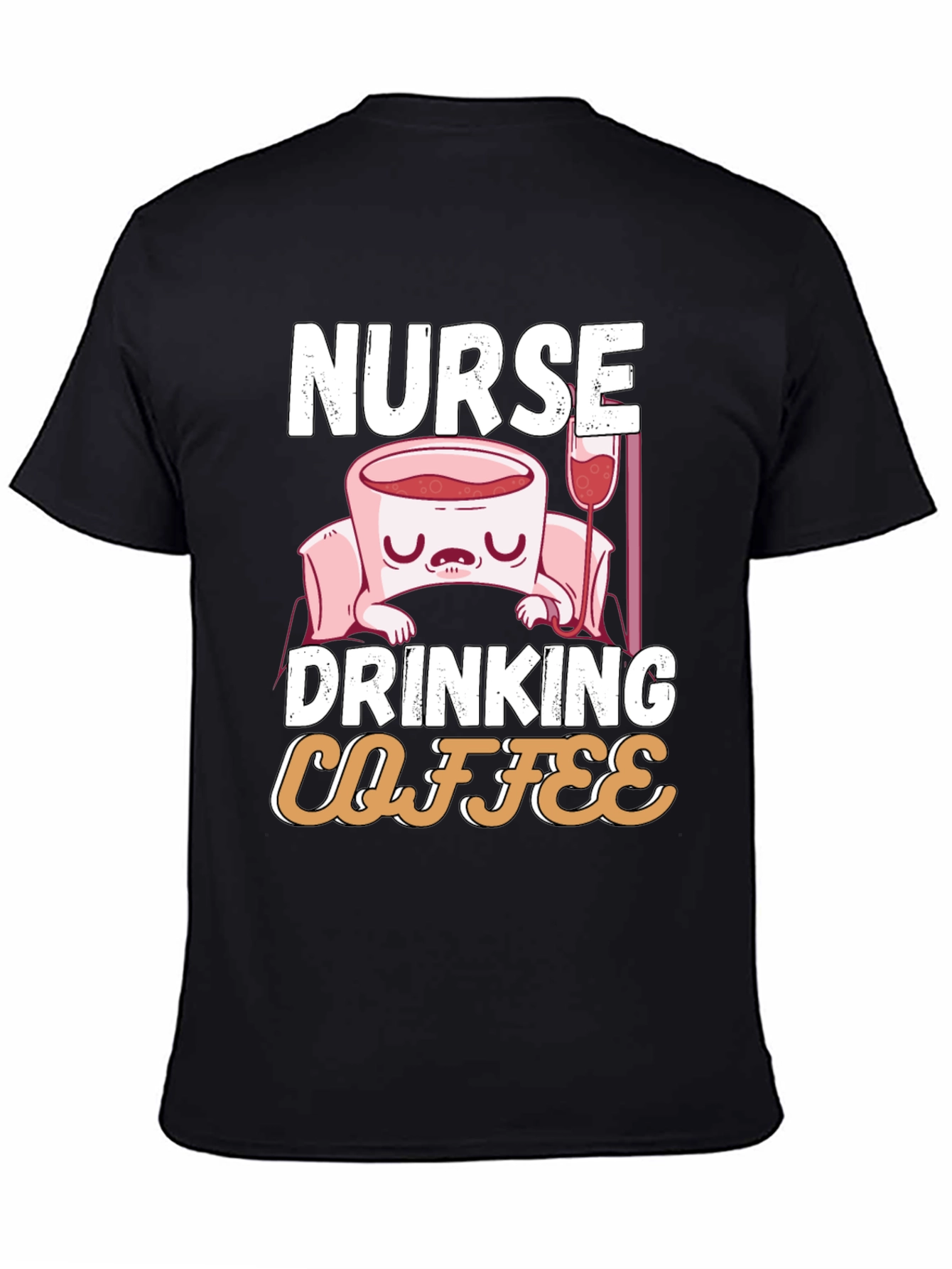 Nurse Drinking Coffee T-Shirt - Funny RN Tee