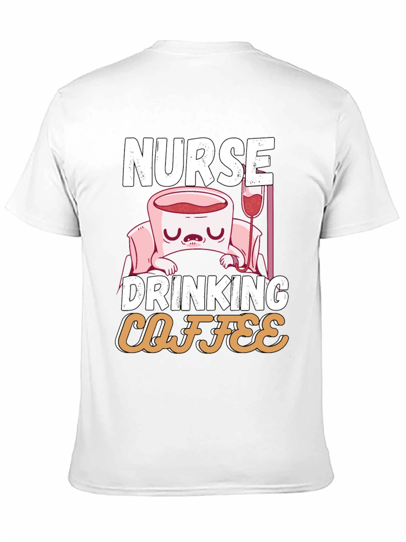 Nurse Drinking Coffee T-Shirt - Funny RN Tee