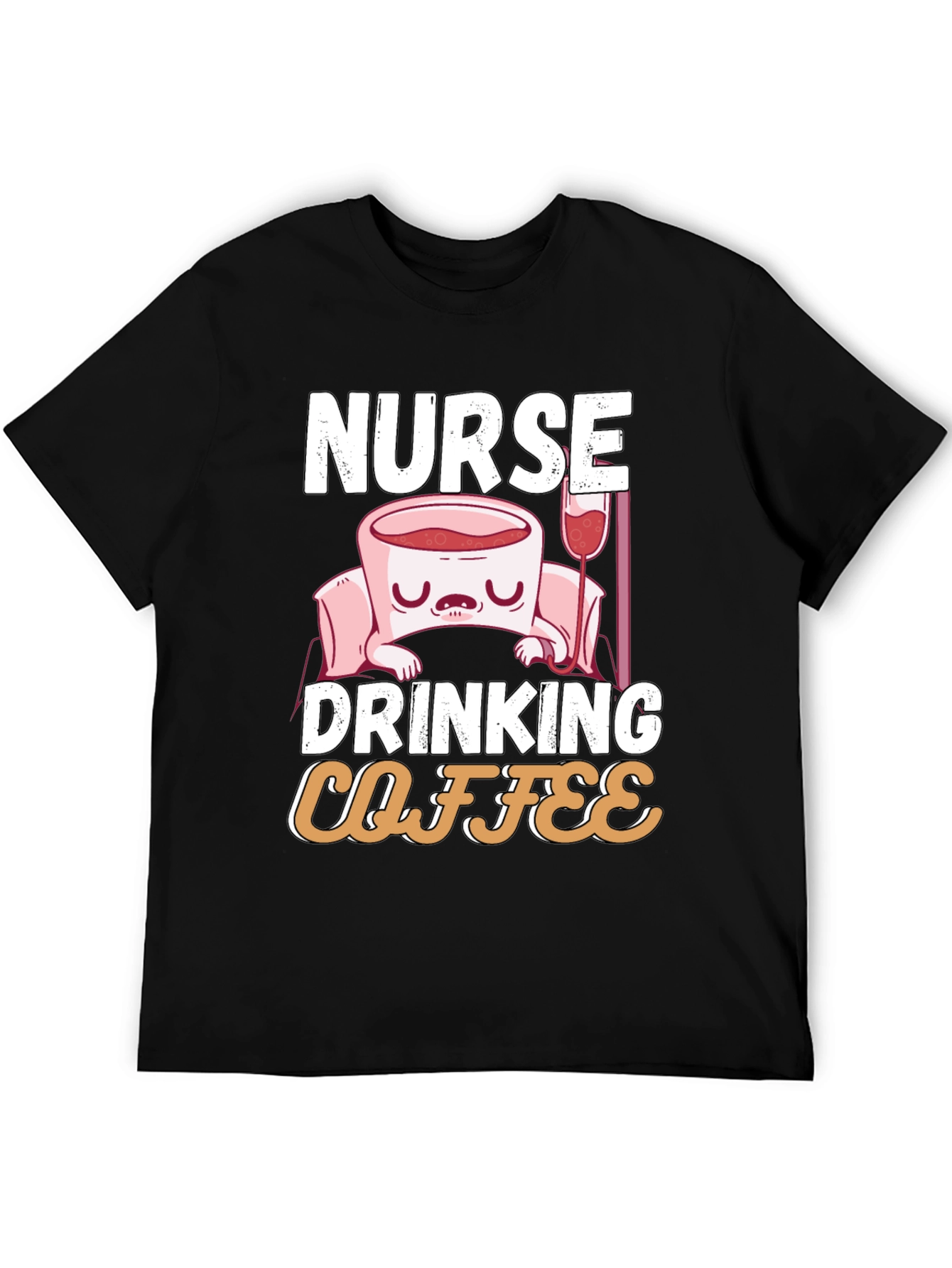 Nurse Drinking Coffee T-Shirt - Funny RN Tee