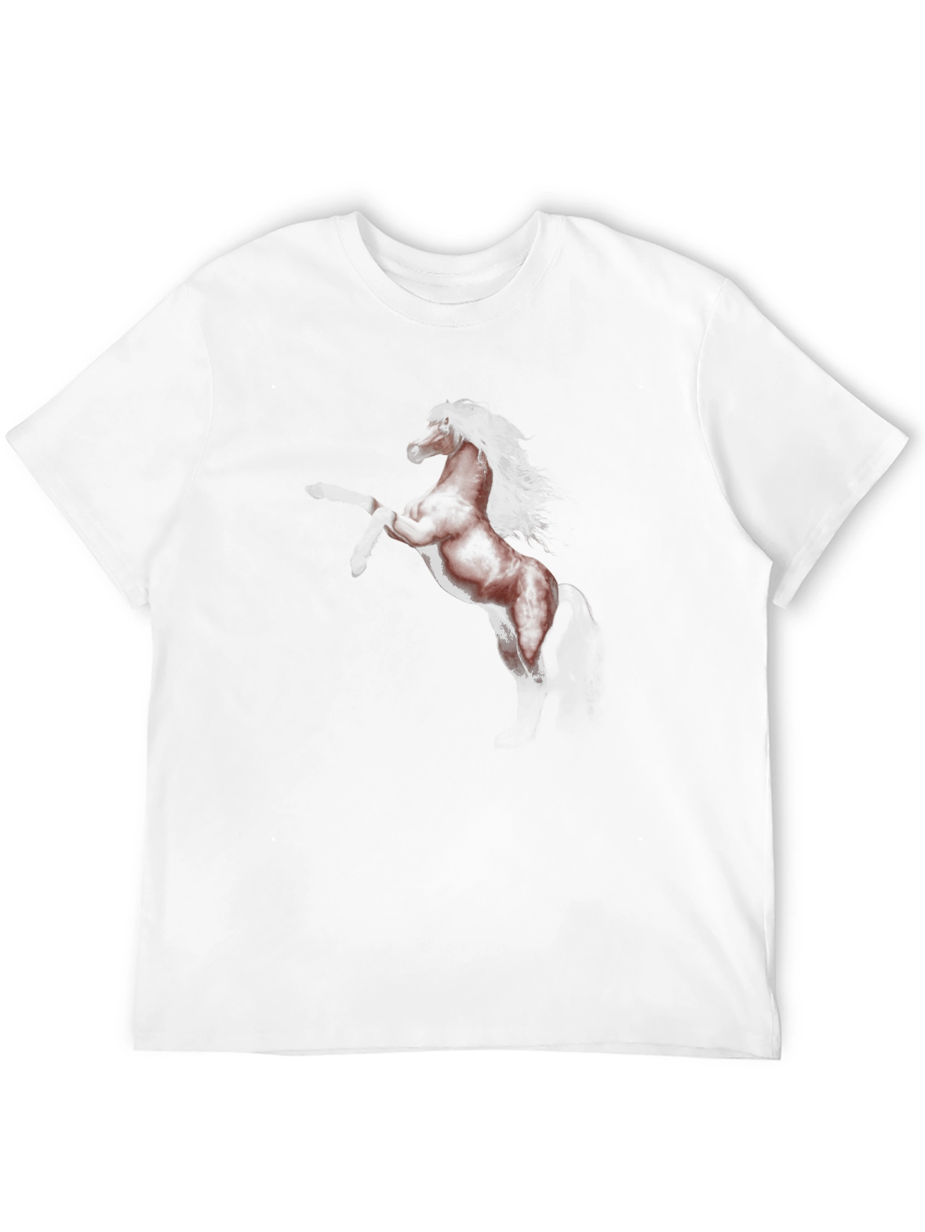 Black T-Shirt with Horse Graphic
