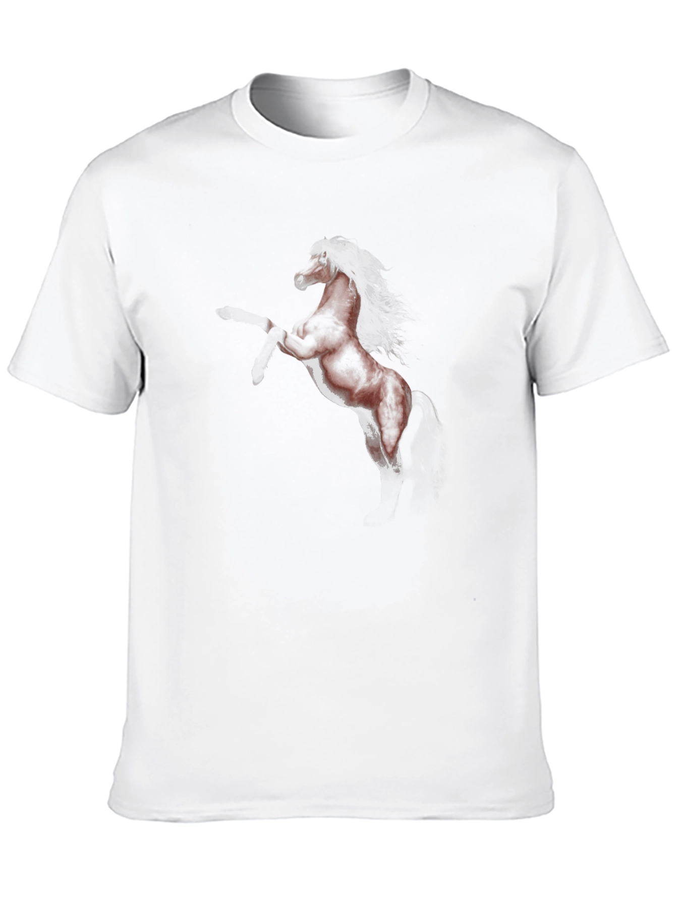 Black T-Shirt with Horse Graphic