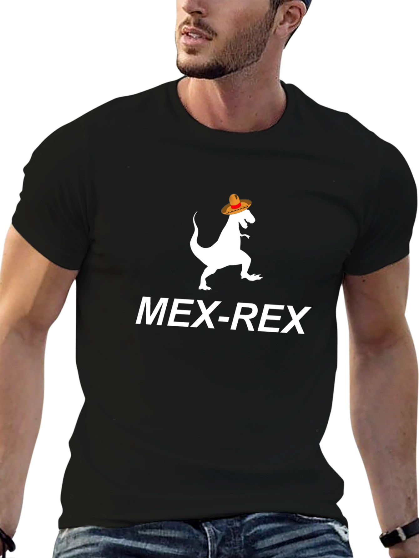 Mex-Rex Funny Dinosaur Graphic Tee