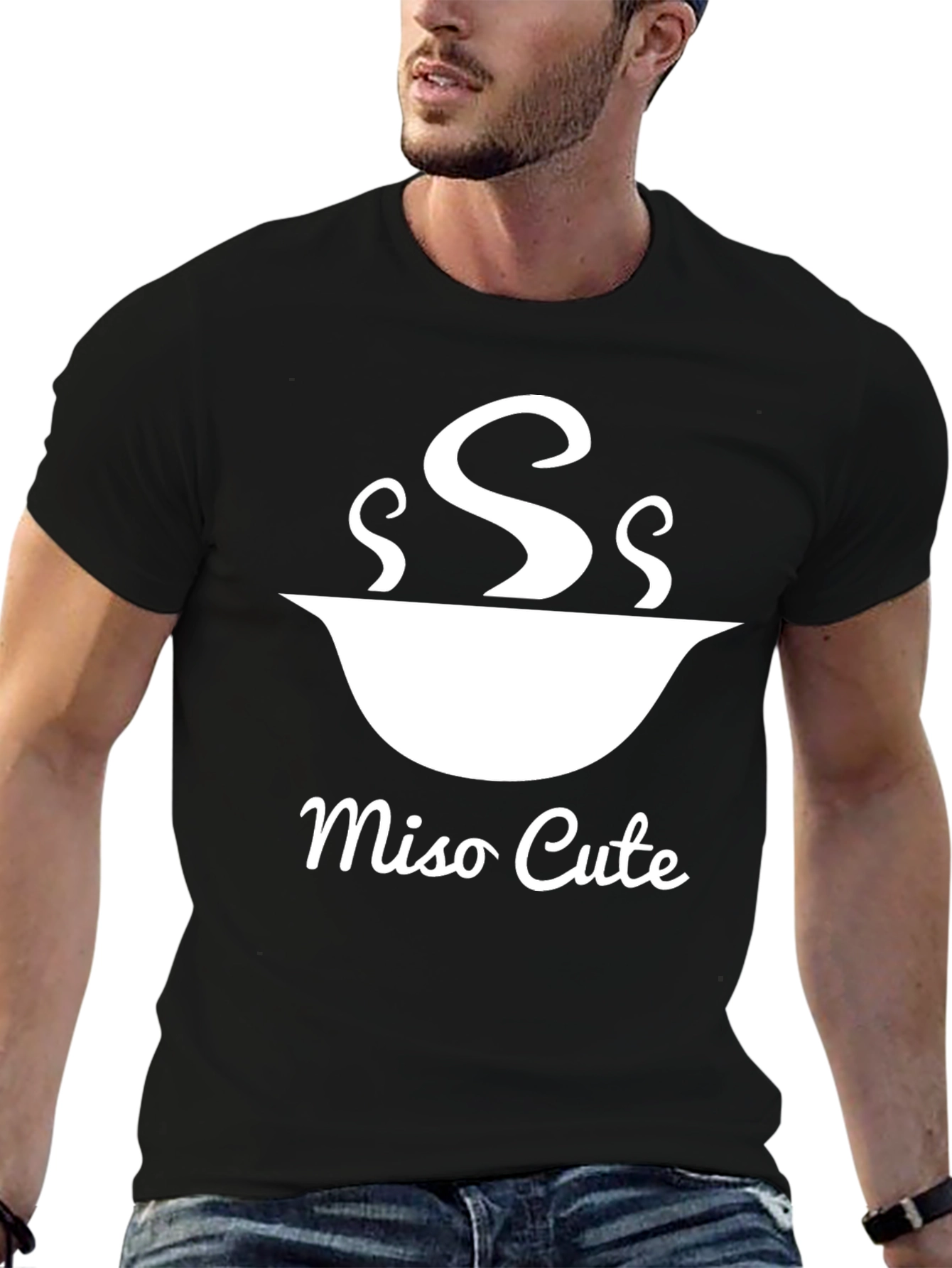 Miso Cute Graphic T-Shirt - Stylish Anime Tee