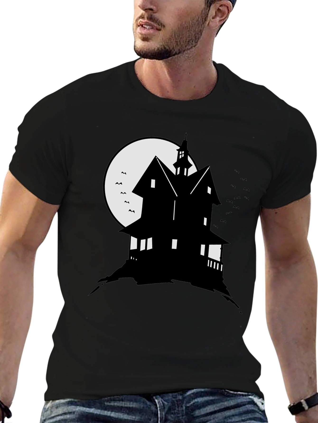 Halloween Haunted House T-Shirt Spooky Season Tee