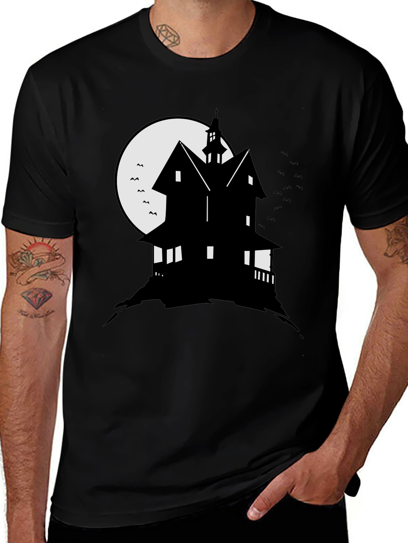 Halloween Haunted House T-Shirt Spooky Season Tee