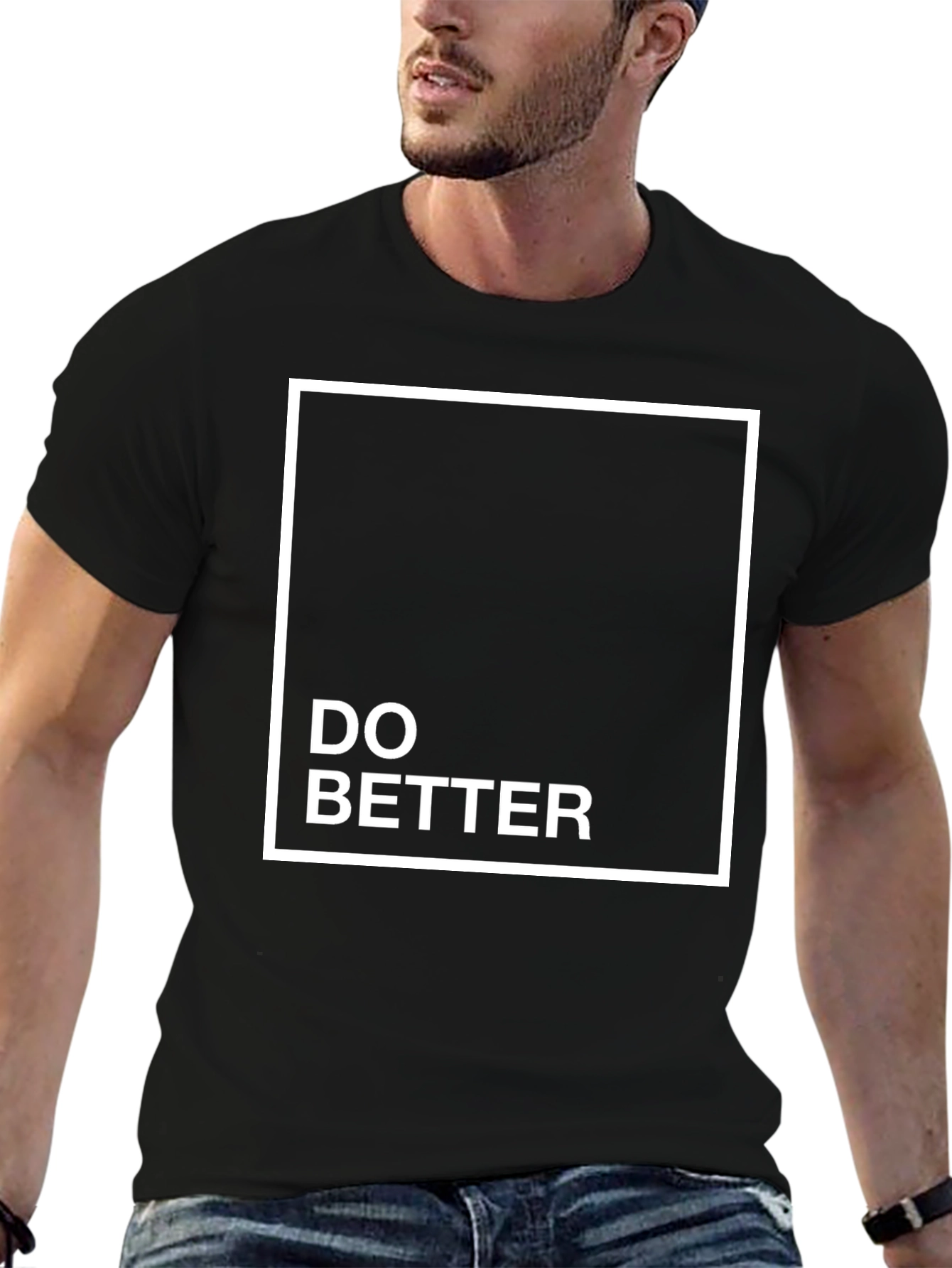Do Better Black Tee - Stylish & Motivational