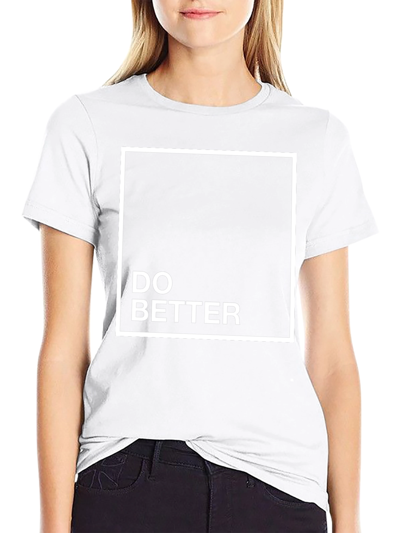 Do Better Black Tee - Stylish & Motivational