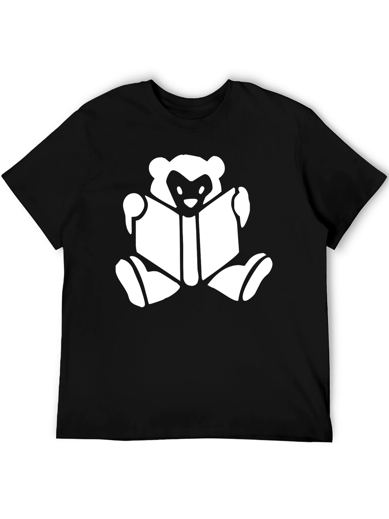Book Reading Bear T-Shirt - Black