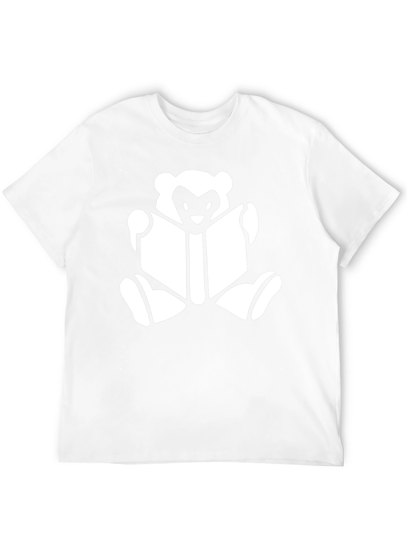 Book Reading Bear T-Shirt - Black