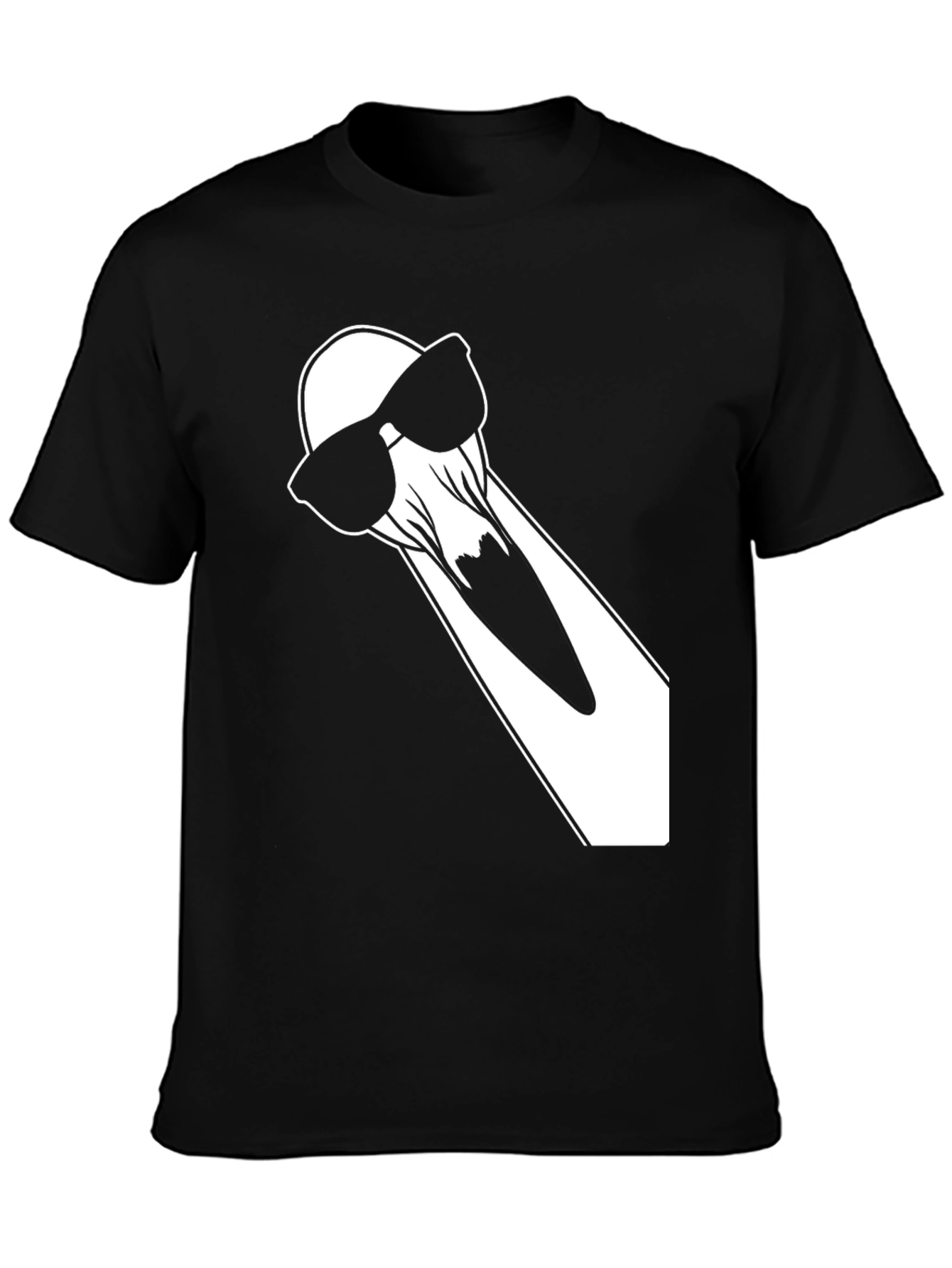 Cool Ghost T-Shirt - Black Cotton Tee